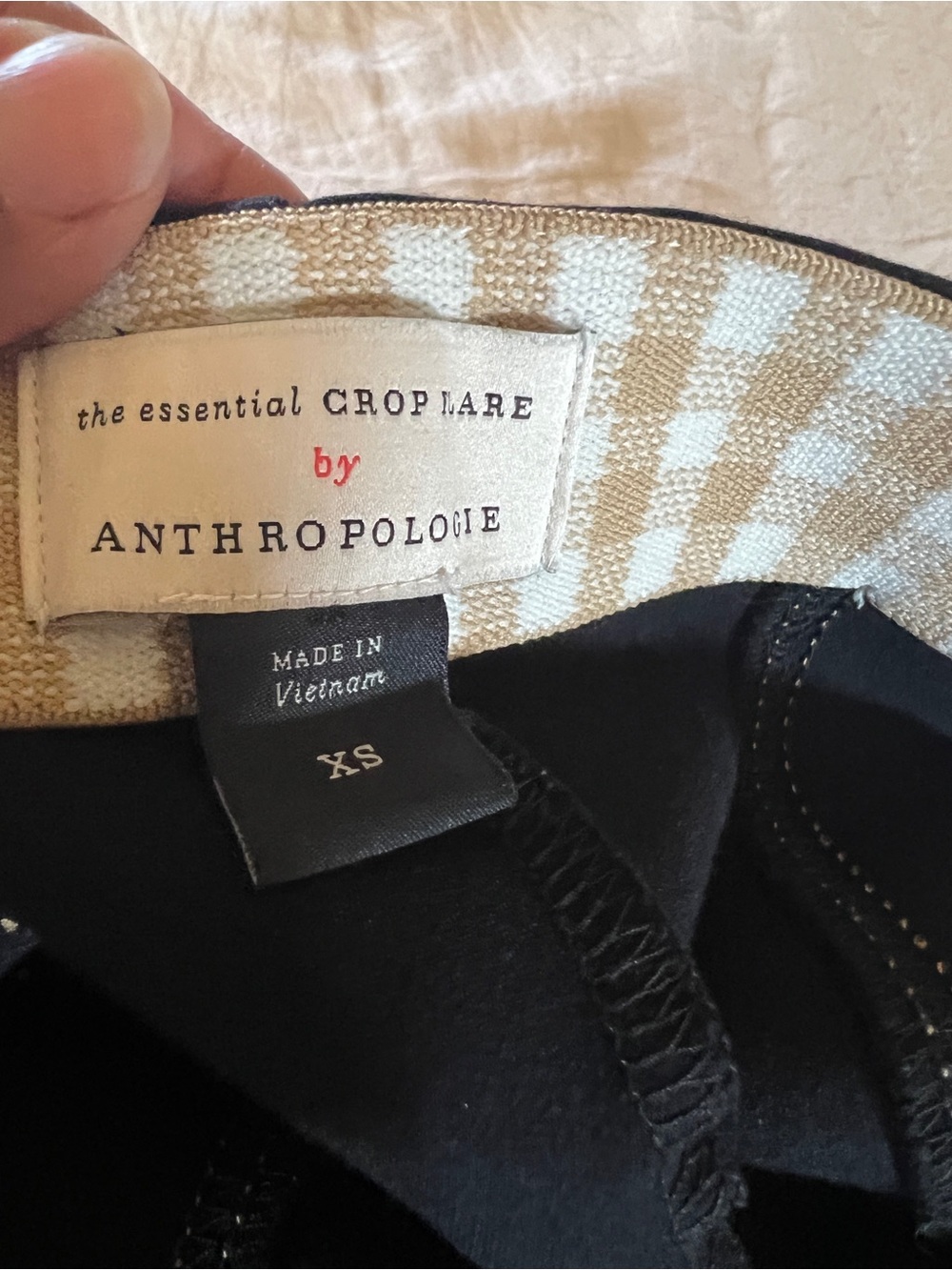 Anthropologie The Essential Crop Flare Black Ponte Pants XS Officewear Minimal - Picture 4 of 7